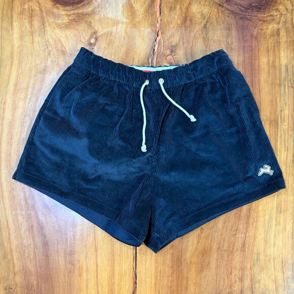 Tracksmith Men's Shorts M Running Corduroy Navy Cotton Drawstring C20 - Picture 1 of 4